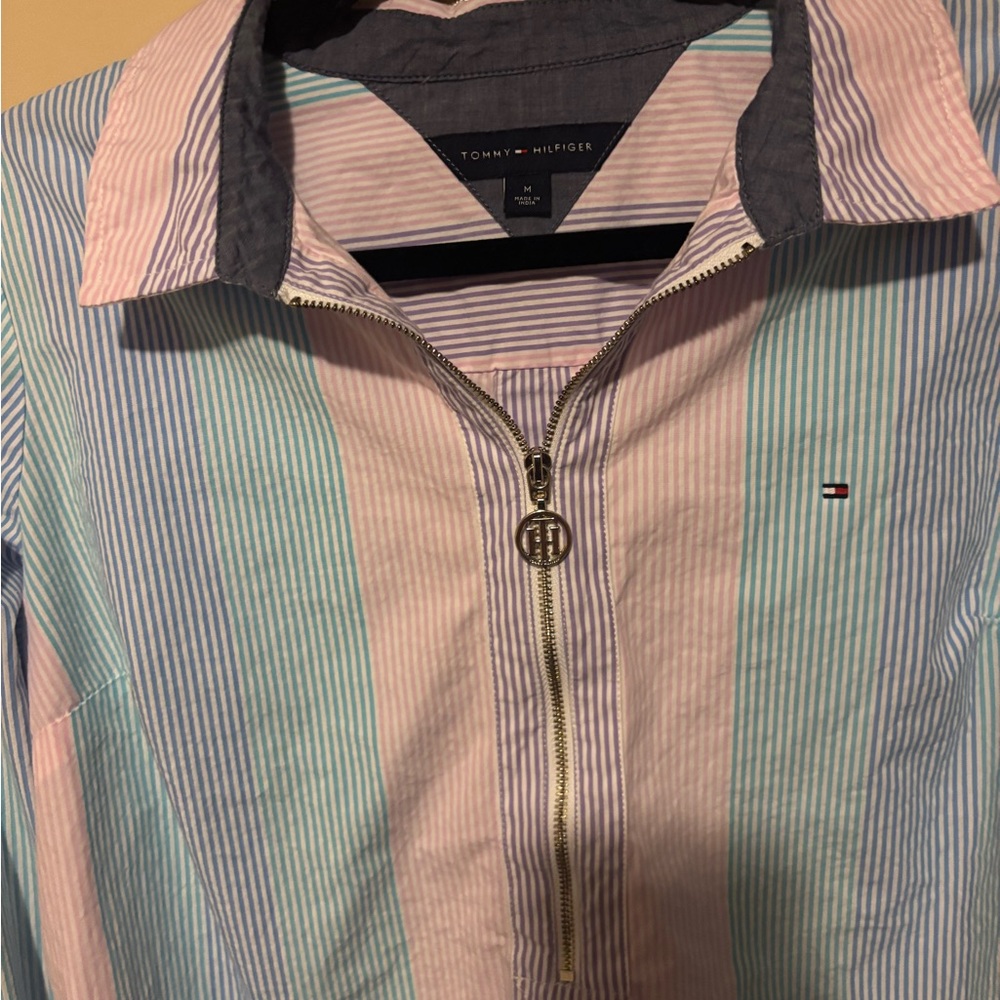 Tommy Hilfiger Pastel Striped Women's Blouse - Picture 3 of 5